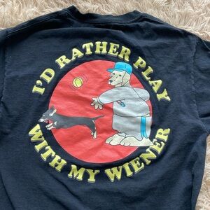 Dog Limited  Black Shirt Mens small  Funny Graphic Cotton Lightweight